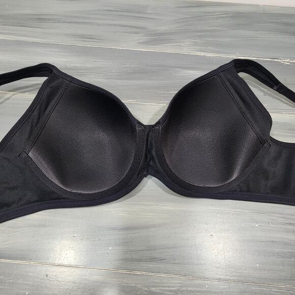 Vanity Fair Medium Impact Underwire Sport Bra 36D Black Style 78500 - Picture 7 of 8